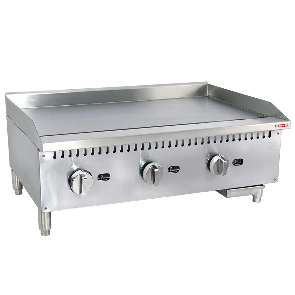 Plancha Industrial a gas 3 quemadores Torrey PLT900G de 90 x 48.2 cm (Largo x ancho)