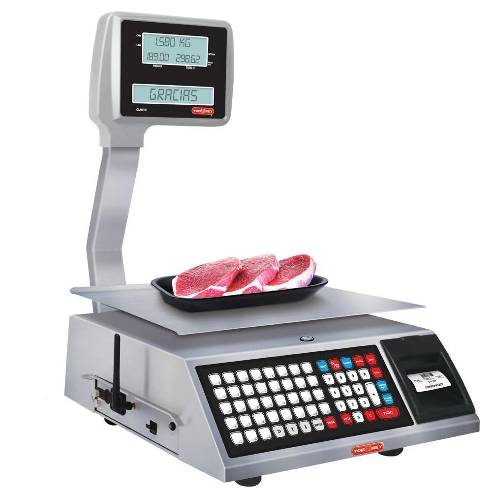 Báscula Digital Etiquetadora Torrey WLabel40 40kg Precisión 10g Etiqueta o Ticket