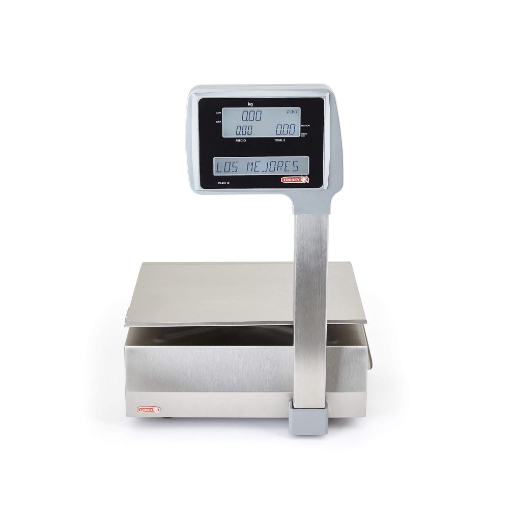 Báscula Digital Etiquetadora Torrey WLabel40 40kg Precisión 10g Etiqueta o Ticket