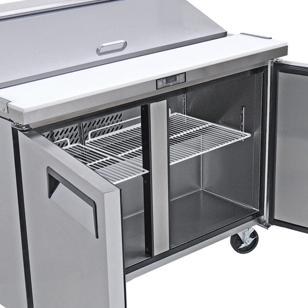 Mesa refrigerada para preparar sandwiches y ensaladas 8 INSERTOS DE 1/3 Cap. 16 ft³