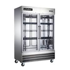 Congelador Vertical Comercial 2 puestas de cristal CV2PCSS01 Icehaus 47 pies -22° a -18°C 110V