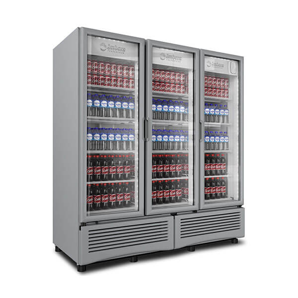 Refrigerador Comercial Refresquero Vertical Imbera G342 110V 3 puertas Rango Temperatura: 2°C a 6°C