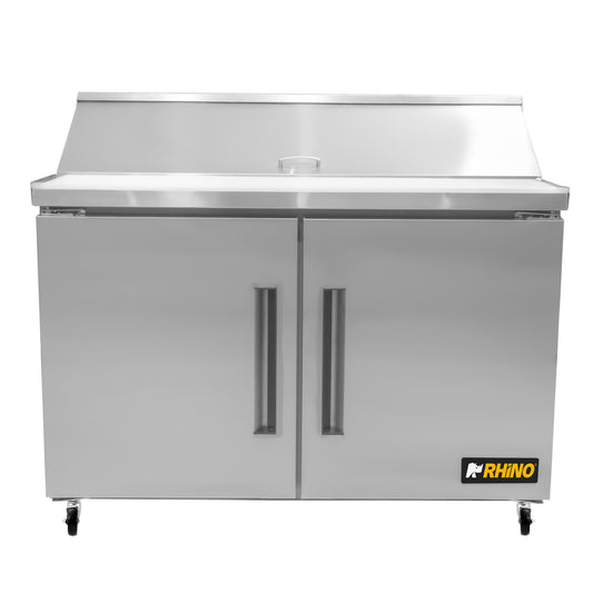 Mesa Refrigerada De Preparación Rhino Mersal48 13.3ft Rango Temp 0 a 4°C