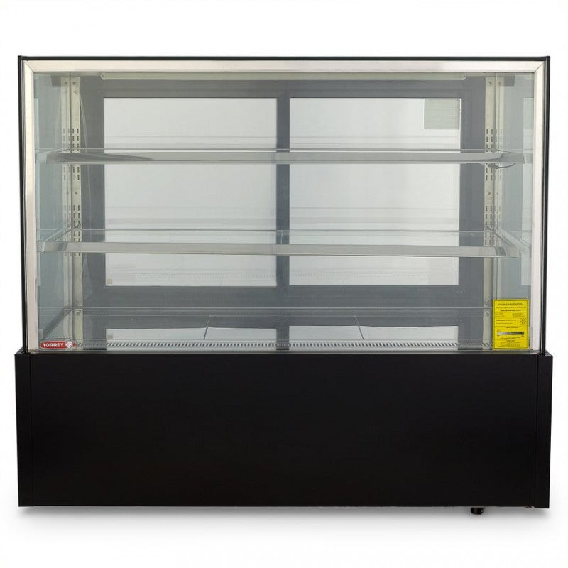 Vitrina Refrigerada Full Glass Torrey VFG-150R2 Frente 150CM recta Rango Temperatura 2 a 10°C