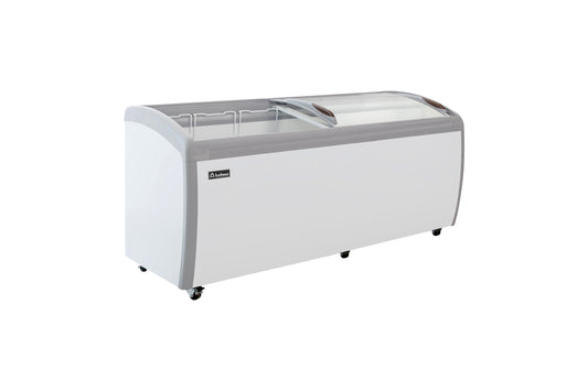 Congelador Paletero tapa cristal curvo CHPC560 IceHaus capacidad de 560 litros