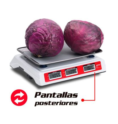 Báscula Comercial Digital Vinson Vins-30 30kg de capacidad, precisión de 5 gramos