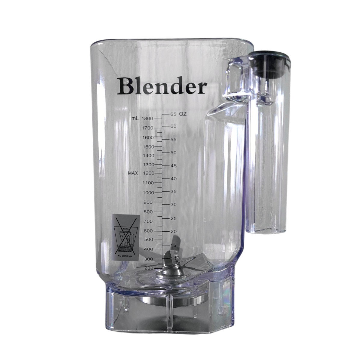 Vaso de policarbonato para licuadora MasterBlend de 1.8L para el modelo MBB18DC con Tapa y cuchillas