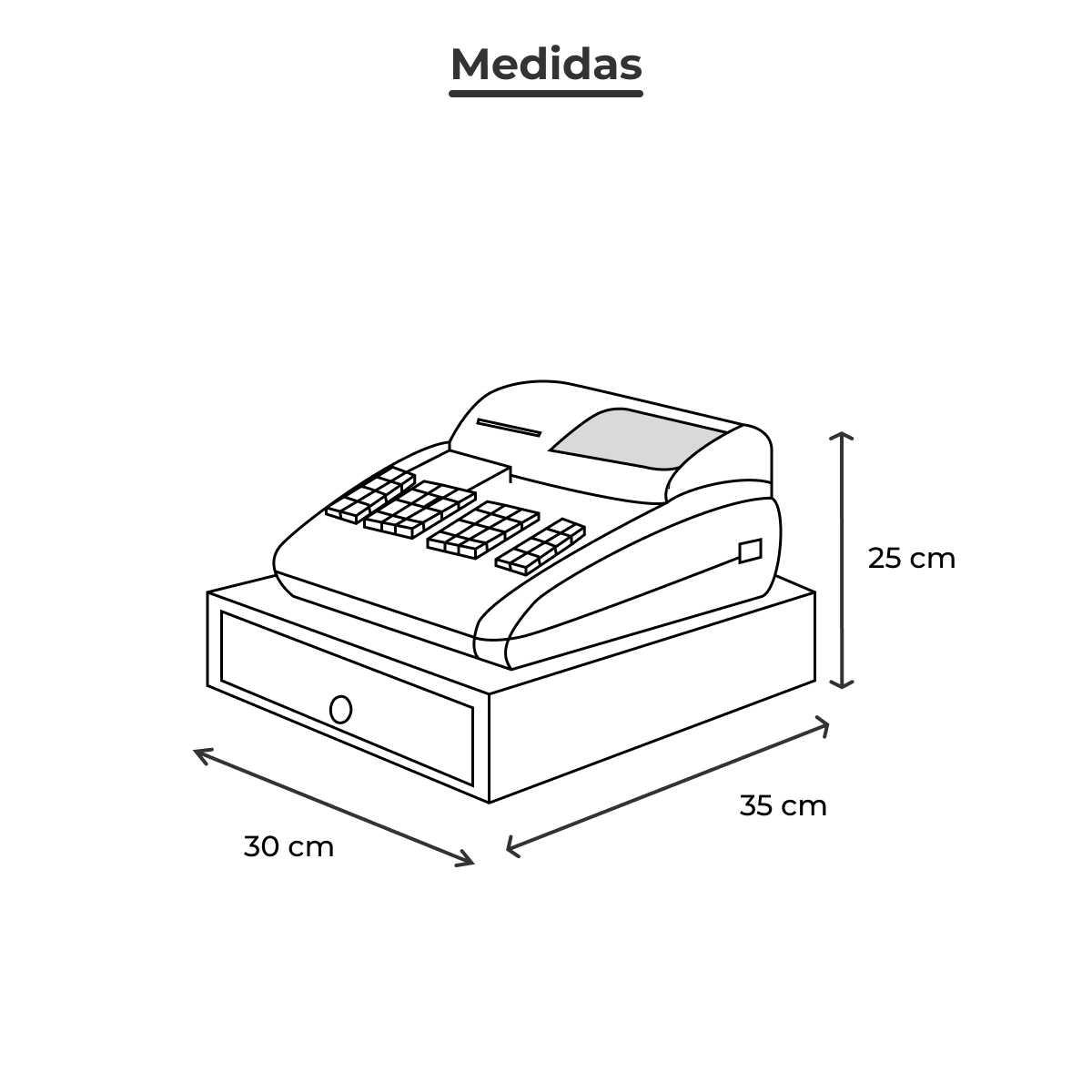 Caja Registradora Blazer Er-200 16 departamentos imprime ticket