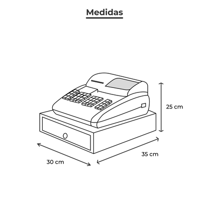 Caja Registradora Blazer Er-200 16 departamentos imprime ticket