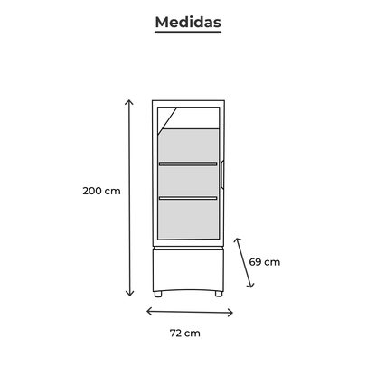 Refrigerador Comercial Refresquero Vertical Imbera Vr-20 110V