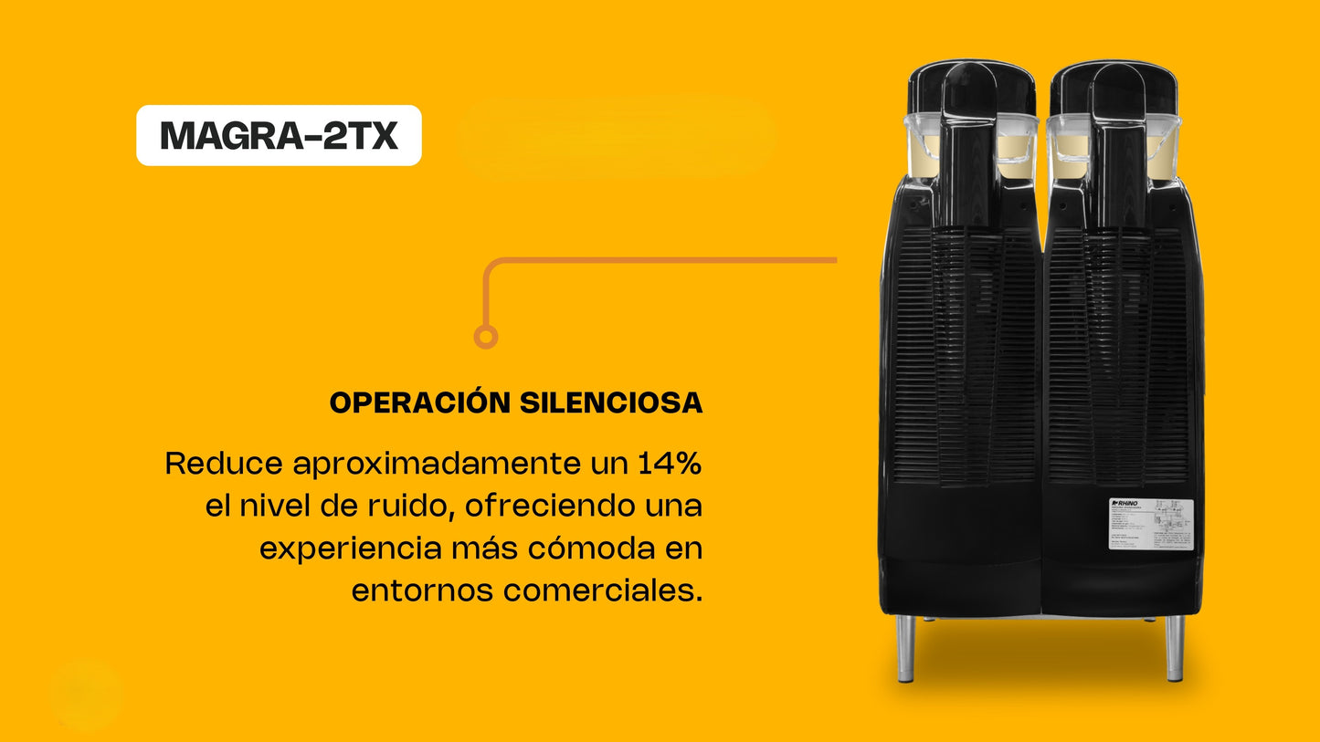 Máquina Granizadora Comercial Rhino 2 Tanques Magra-2TX