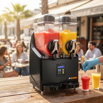 Máquina Granizadora Comercial Rhino 2 Tanques Magra-2TX