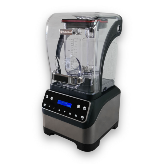 Licuadora Comercial Silenciosa Hielo Masterblend Vaso de 1.8l 2.2hp 100v con cubierta antiruido