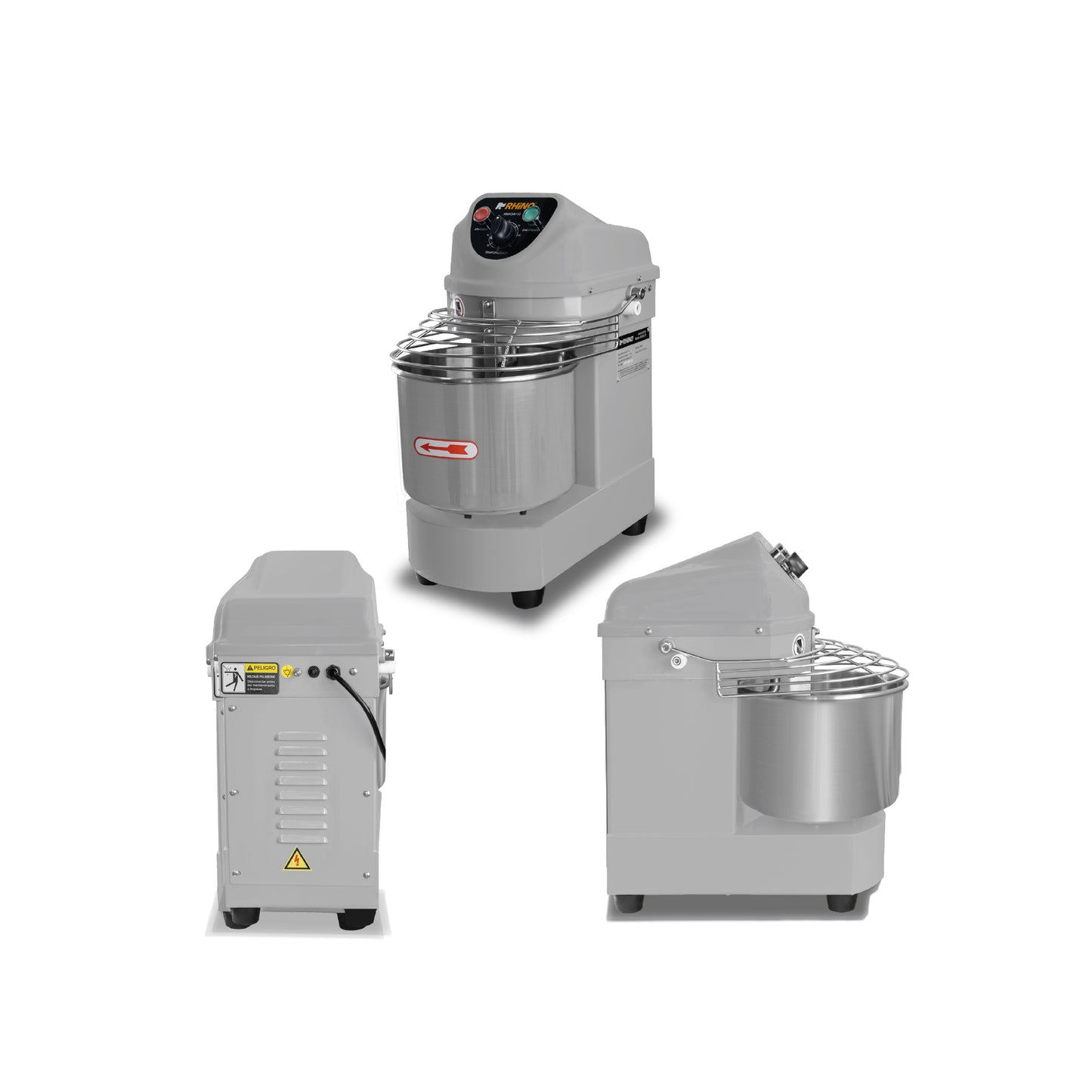 Amasadora Comercial Rhino AMASA 10 Litros 1 HP capacidad de amasado 4kg