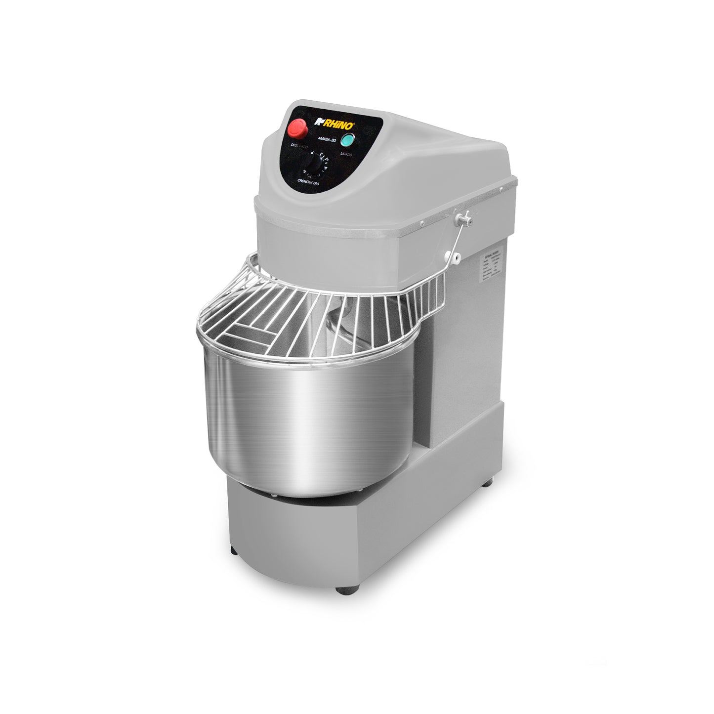 Amasadora Industrial Comercial 30 Litros Rhino AMASA-30 1,500W Doble acción giratoria