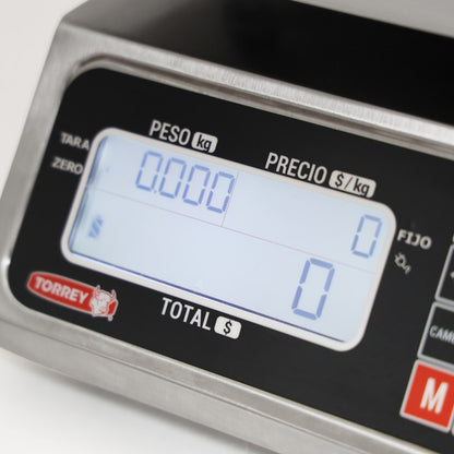 Bascula Comercial Torrey Con Impresor Térmico Pcr40-TK Capacidad 40kg