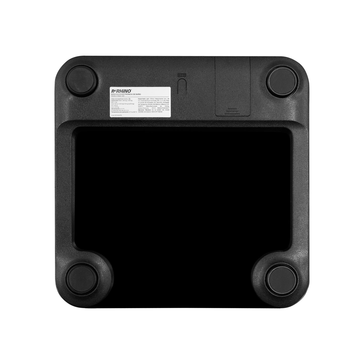 Báscula Digital Corporal De Baño Rhino 180kg/100gr