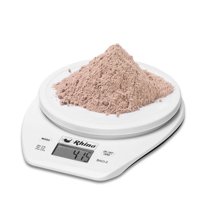 Báscula De Cocina Rhino Baci3 3kg de capacidad Precisión de 0.5 gramos