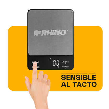 Báscula Digital de Precisión Rhino Baci3m de 0.1 g con Capacidad de 3 kg