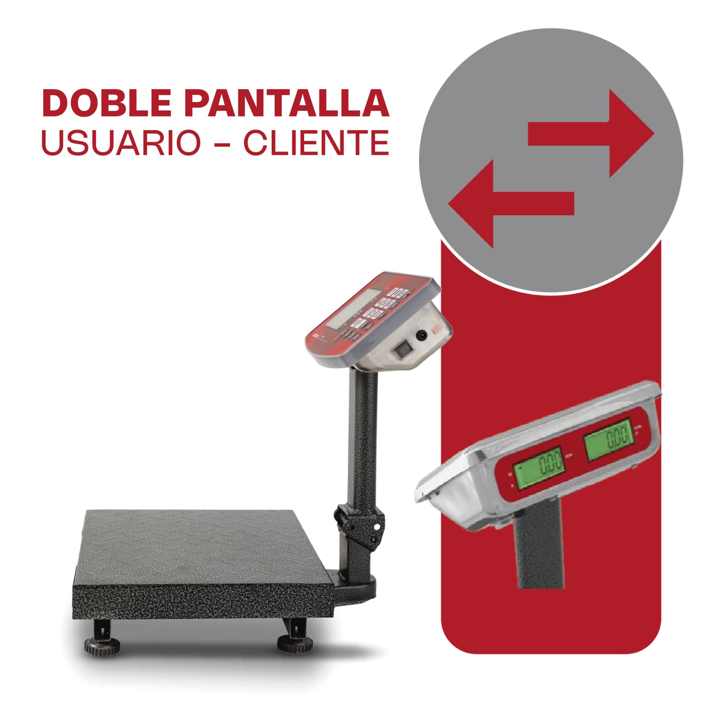 Báscula Digital Plataforma Plegable 60kg Vinson Baple60 Precisión de 10 gramos Batería recargable