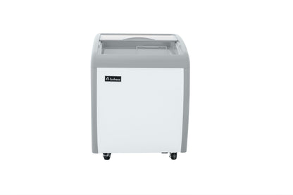 Congelador Paletero tapa cristal curvo IceHaus CHPC160 capacidad de 160 litros