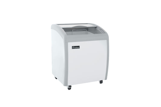Congelador Paletero tapa cristal curvo IceHaus CHPC160 capacidad de 160 litros