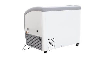 Congelador Paletero tapa cristal curvo IceHaus CHPC260 capacidad de 260 litros