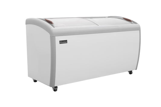 Congelador Paletero tapa cristal curvo CHPC460 IceHaus capacidad de 460 litros