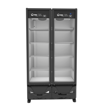 Refrigerador Exhibidor Comercial Vertical Criotec Cfx-24 2°C A 5°C 24ft3 Color Blanco