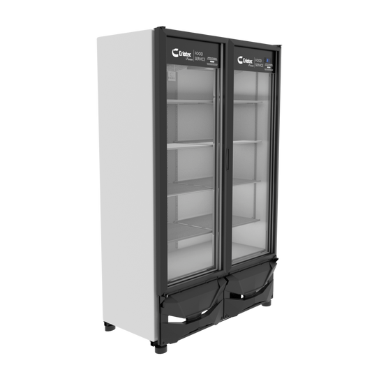 Refrigerador Exhibidor Comercial Vertical Criotec CFX-42 2 A 5°c 42ft3 Color Blanco