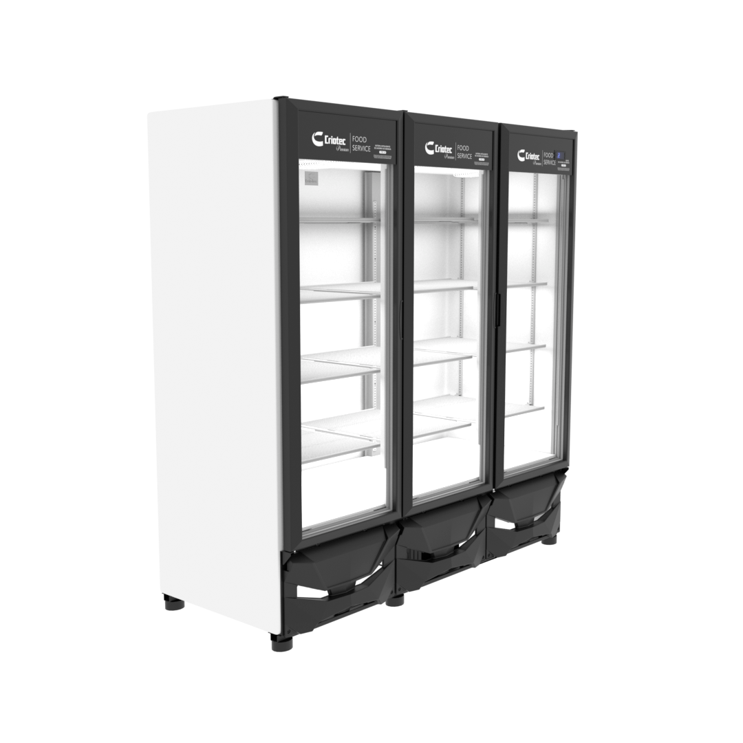 Refrigerador Exhibidor Comercial Vertical Criotec Cfx-64 2 A 5°c 64ft3 Color Blanco