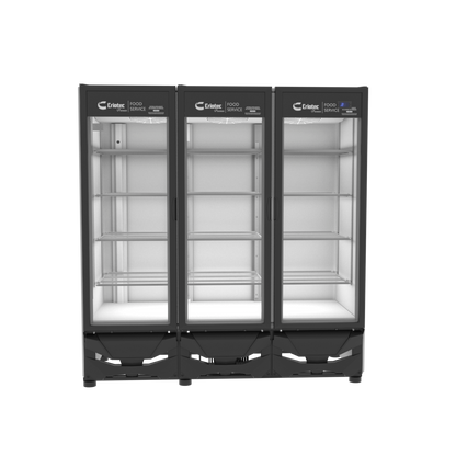 Refrigerador Exhibidor Comercial Vertical Criotec Cfx-64 2 A 5°c 64ft3 Color Blanco