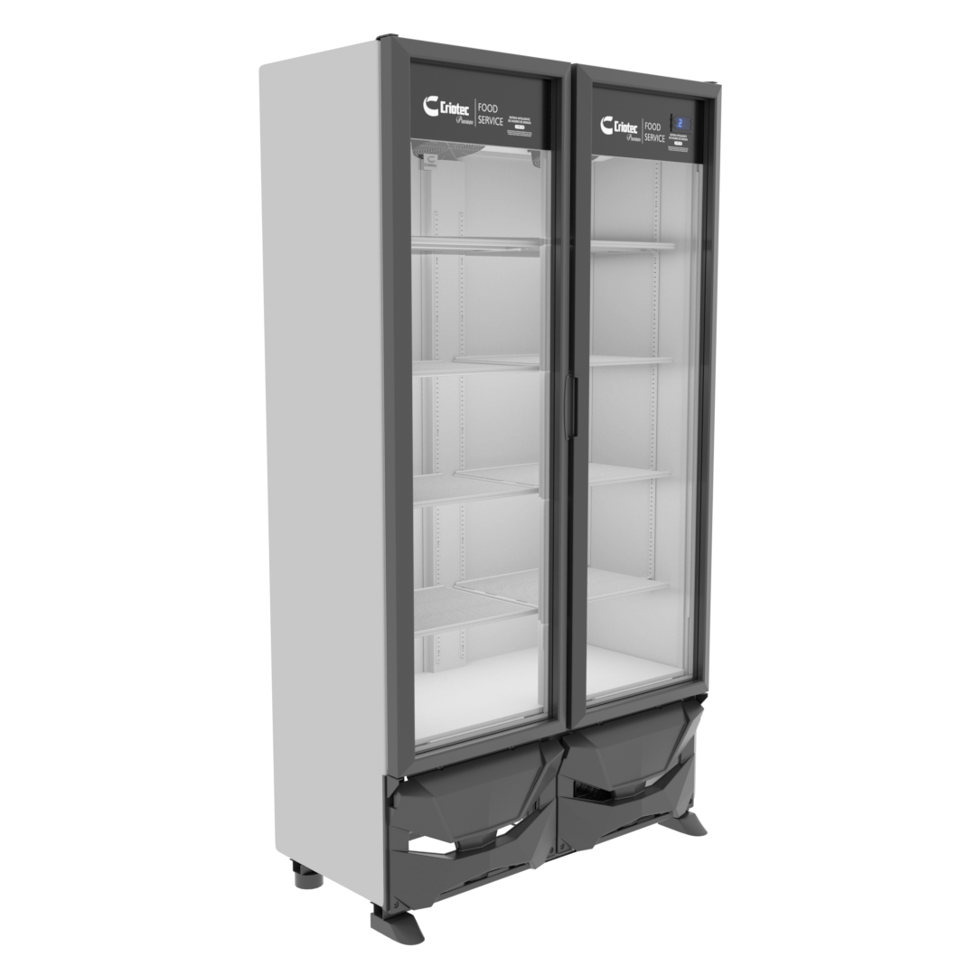 Refrigerador Exhibidor Comercial Vertical Criotec Cfx-24 2°C A 5°C 24ft3 Color Blanco