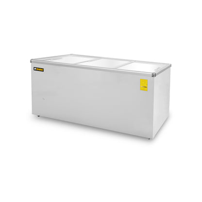 Congelador Horizontal Rhino con Tapa de Cristal, Función Dual y 265L