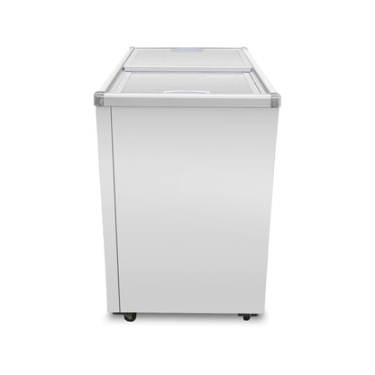 Congelador Horizontal Rhino de 161L con Tapa de Cristal y Función Dual