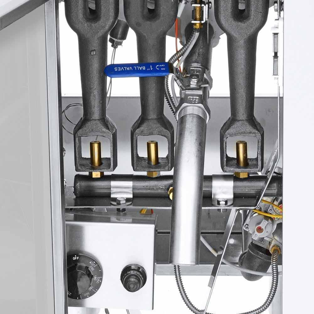 Freidora Comercial Coriat Tubo 20 Master 3 quemadores capacidad de 20 litros Gas LP