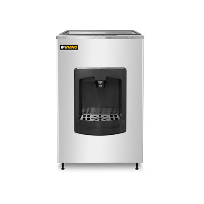 Dispensador De Hielo Comercial Rhino Capacidad de DISHI100Kg Salida Rápida 5 Kg/min