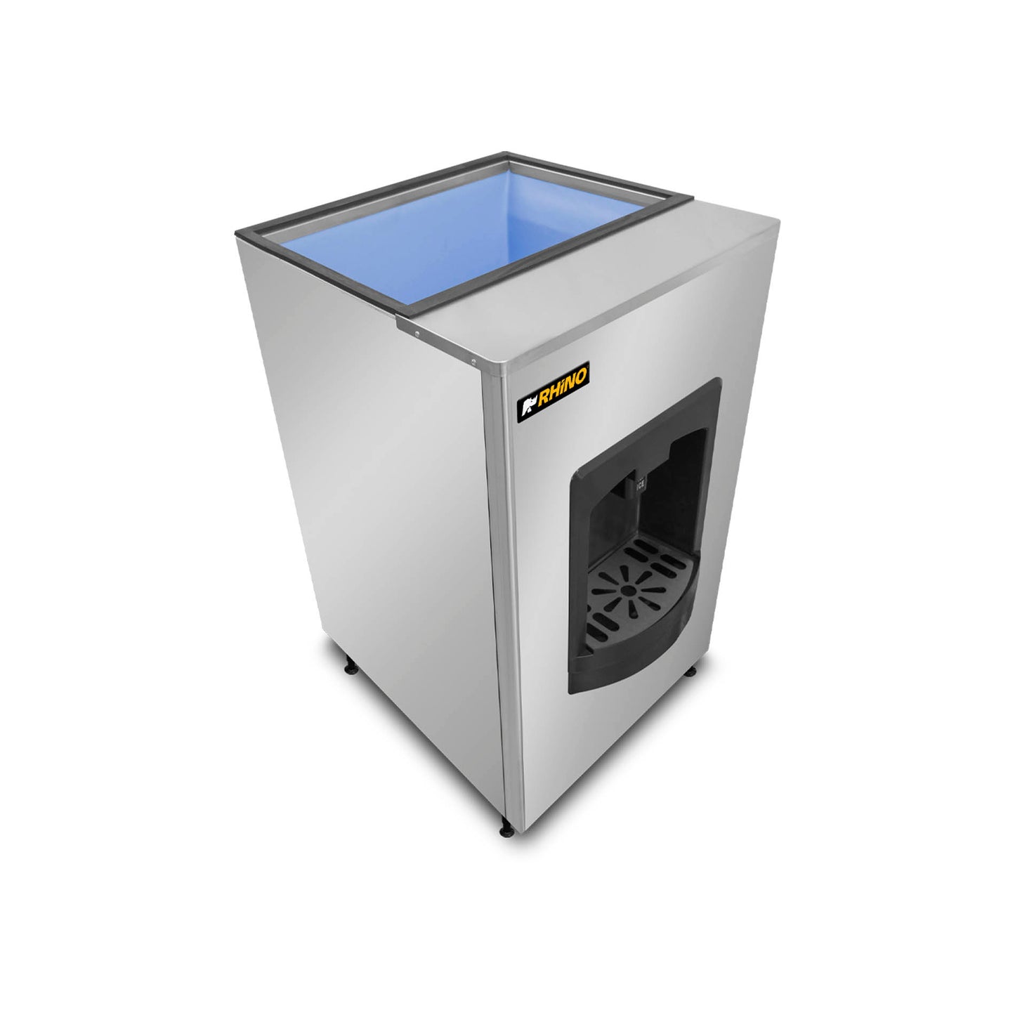 Dispensador De Hielo Comercial Rhino Capacidad de DISHI100Kg Salida Rápida 5 Kg/min