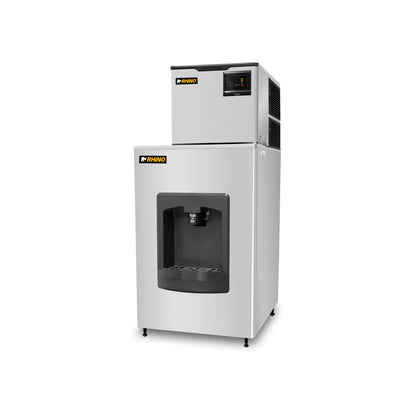 Dispensador De Hielo Comercial Rhino Capacidad de DISHI100Kg Salida Rápida 5 Kg/min