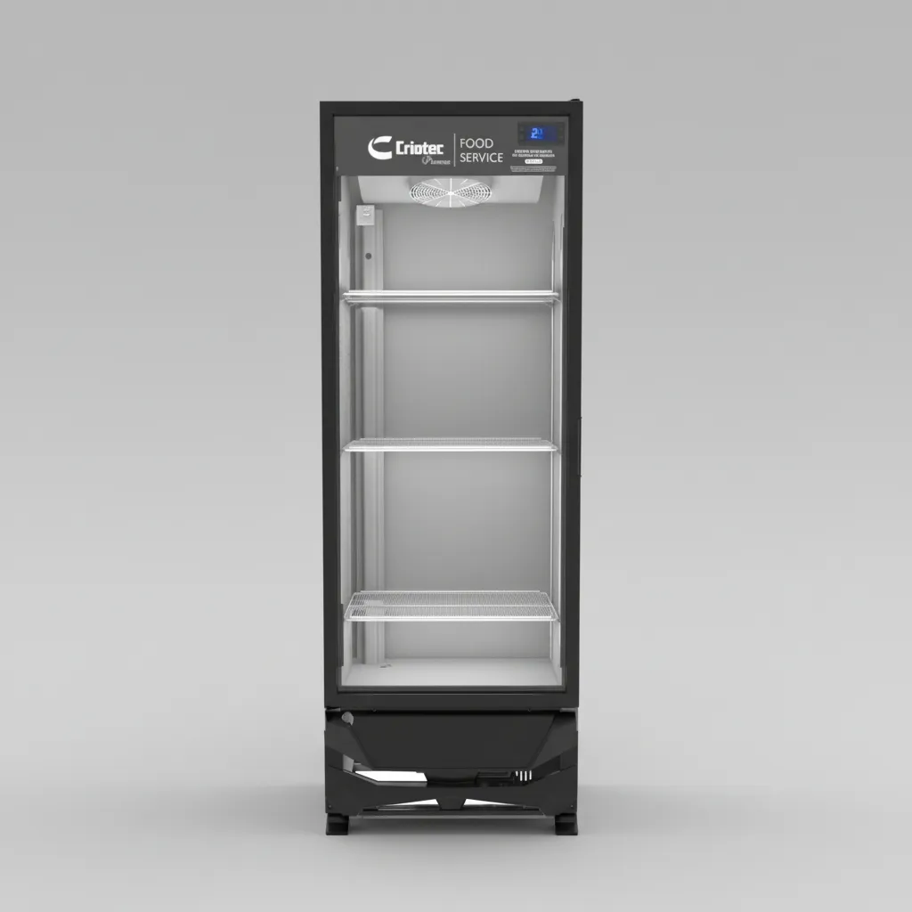 Refrigerador Comercial Vertical Criotec CFX-11 Exhibidor 11.11ft3 Gris