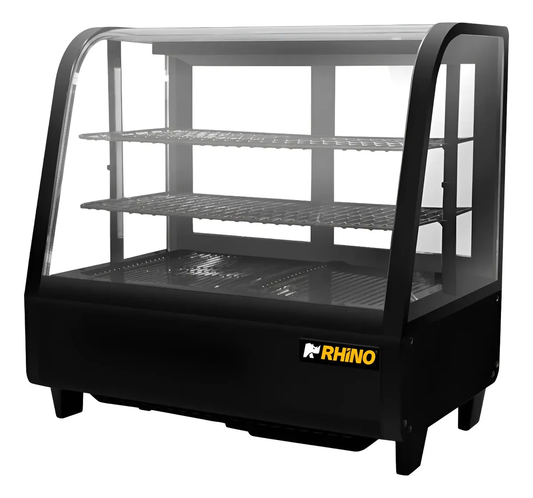 Rhino Vitrina Refrigerada De Mostrador Viremo100 76L  rango temperatura 0°C A 10°C 120V