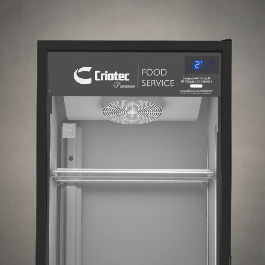 Refrigerador Comercial Vertical Criotec CFX-11 Exhibidor 11.11ft3 Gris