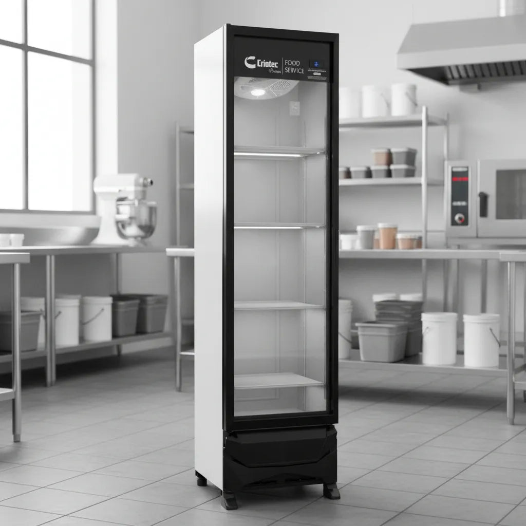 Refrigerador Comercial Vertical Exhibidor Criotec Cfx-11sl 11ft3 Color Blanco