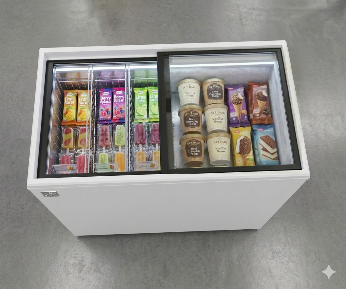 Congelador Paletero Exhibidor Criotec 8ft3 puerta de cristal Cch-08 -18°c A -24°c