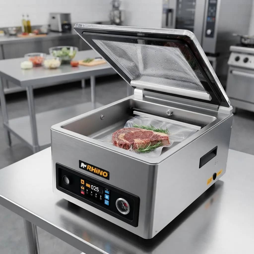 Empacadora Al Vacío Rhino Evac-4p Con Cámara Profunda