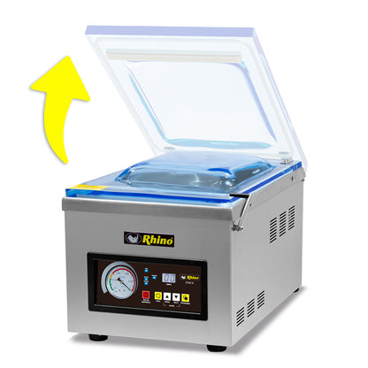 Empacadora Alto Vacío Rhino Evac8 27cm sellado 110v
