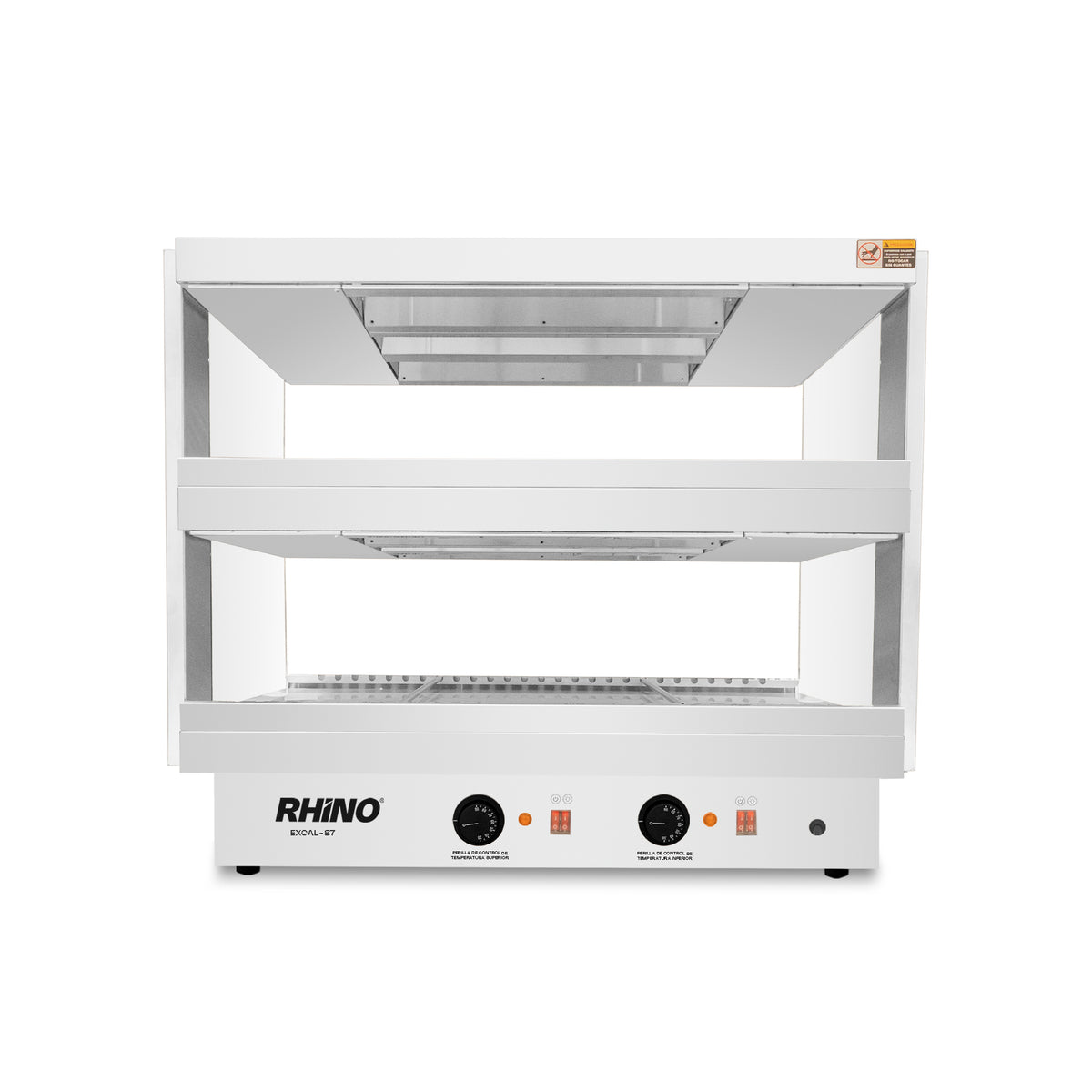 Vitrina Exhibidora Caliente Rhino De Mostrador Excal-87 30°C a 90°C