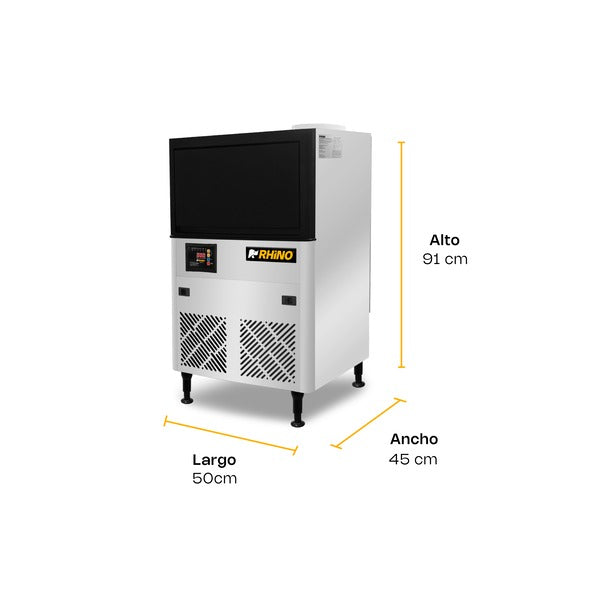 Fábrica Multifuncional De Hielo En Cubo Rhino Fahiel-40 36kg/día