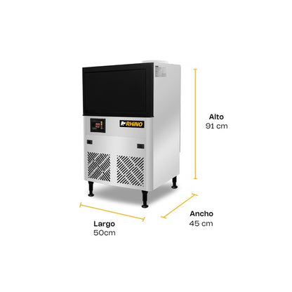 Fábrica Multifuncional De Hielo En Cubo Rhino Fahiel-40 36kg/día