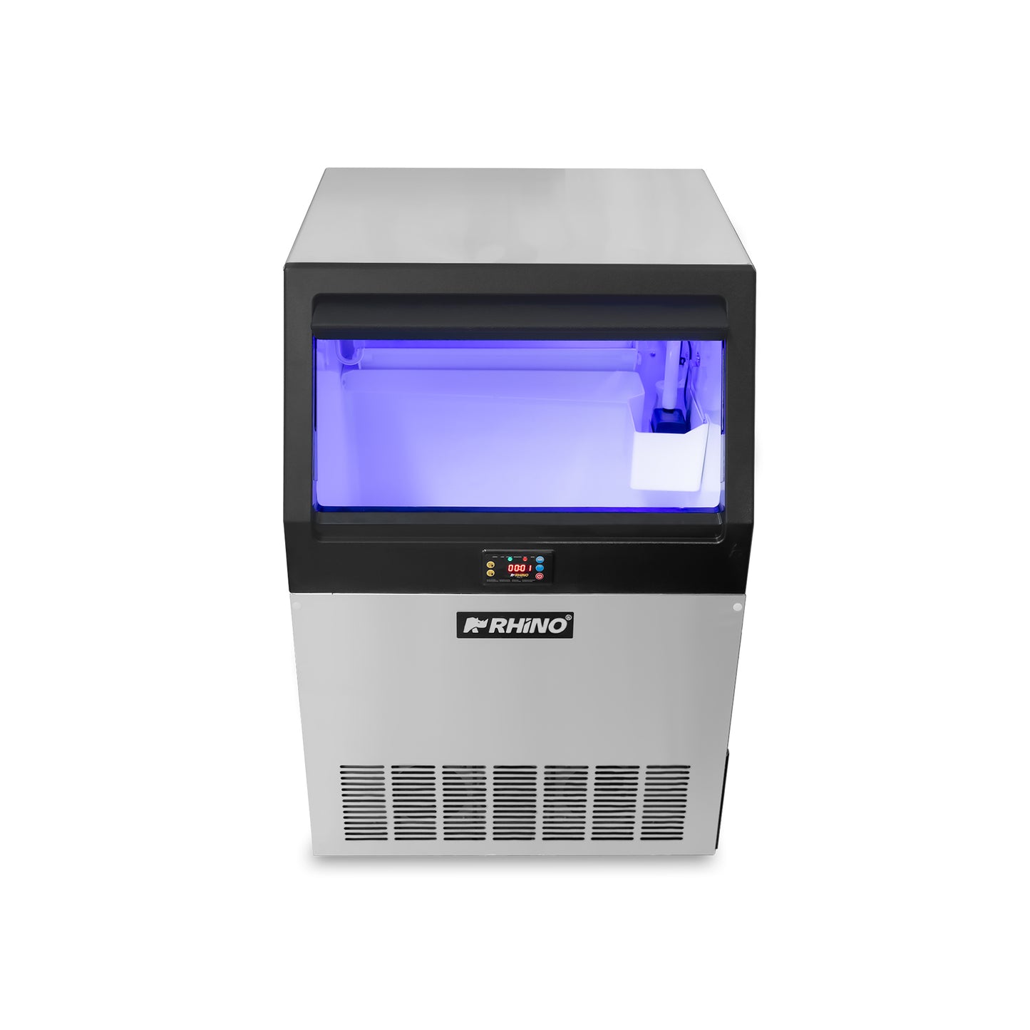 Fabrica De Hielo Comercial Rhino Fahiel90 115V Hielo Cubo 2.2cm Capacidad de producción diaria: 91 kg